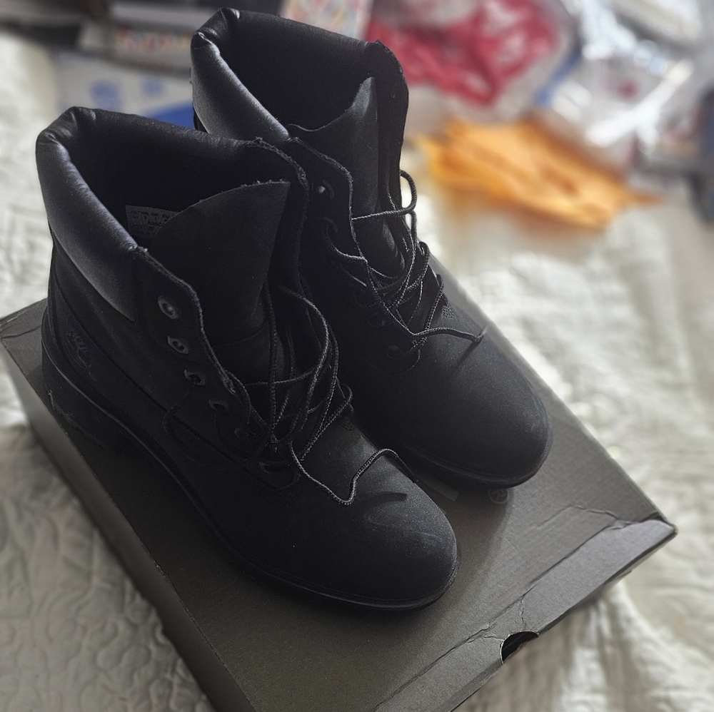 Timberland Women's Black Lace Up Boots